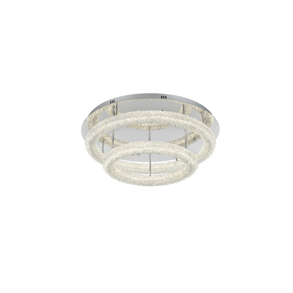 Bowen 29.5 inch LED Flush Mount in Chrome. Picture 3