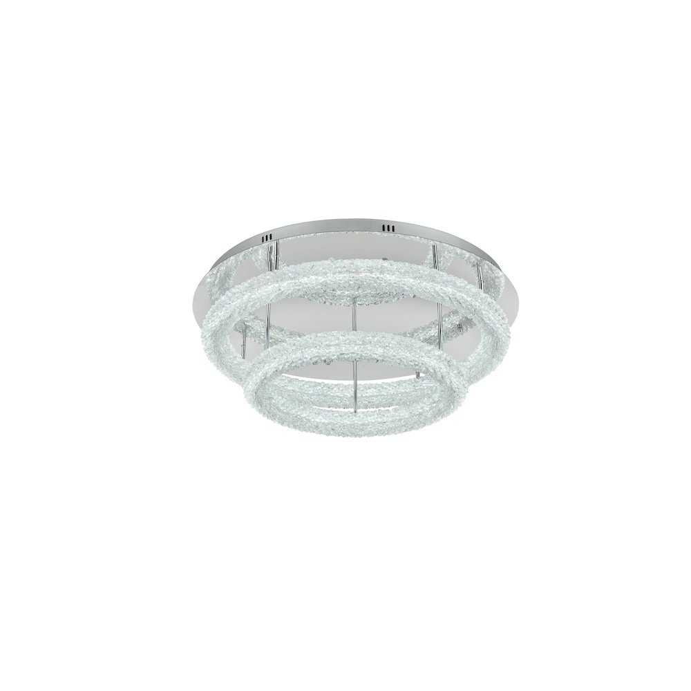 Bowen 29.5 inch LED Flush Mount in Chrome. Picture 4