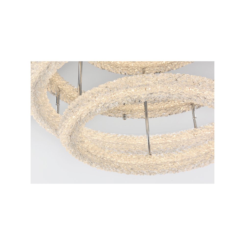 Bowen 29.5 inch LED Flush Mount in Chrome. Picture 5