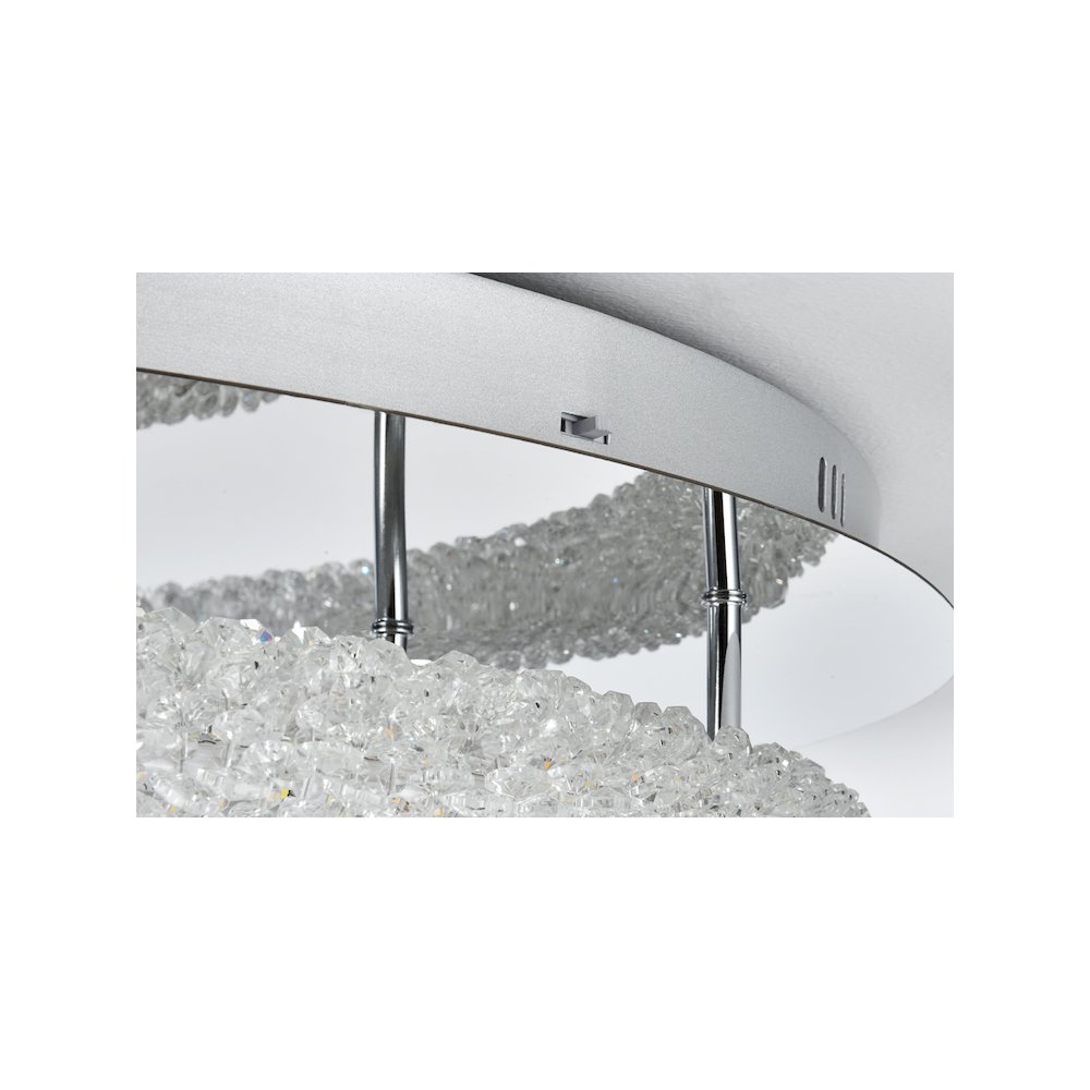 Bowen 29.5 inch LED Flush Mount in Chrome. Picture 7