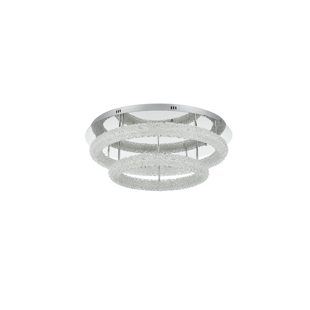 Bowen 29.5 inch LED Flush Mount in Chrome. Picture 8