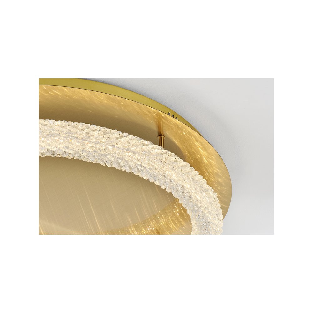 Bowen 29.5 inch LED Flush Mount in Satin Gold. Picture 5