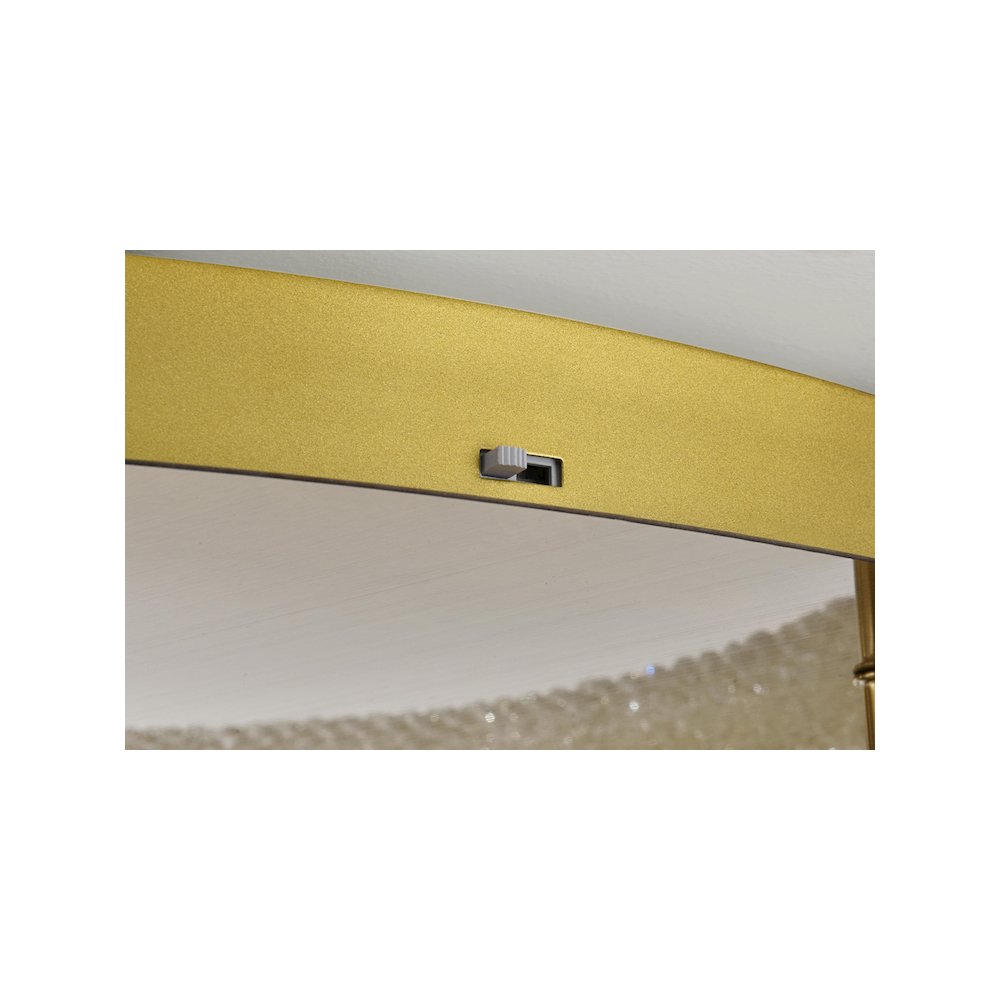 Bowen 29.5 inch LED Flush Mount in Satin Gold. Picture 7
