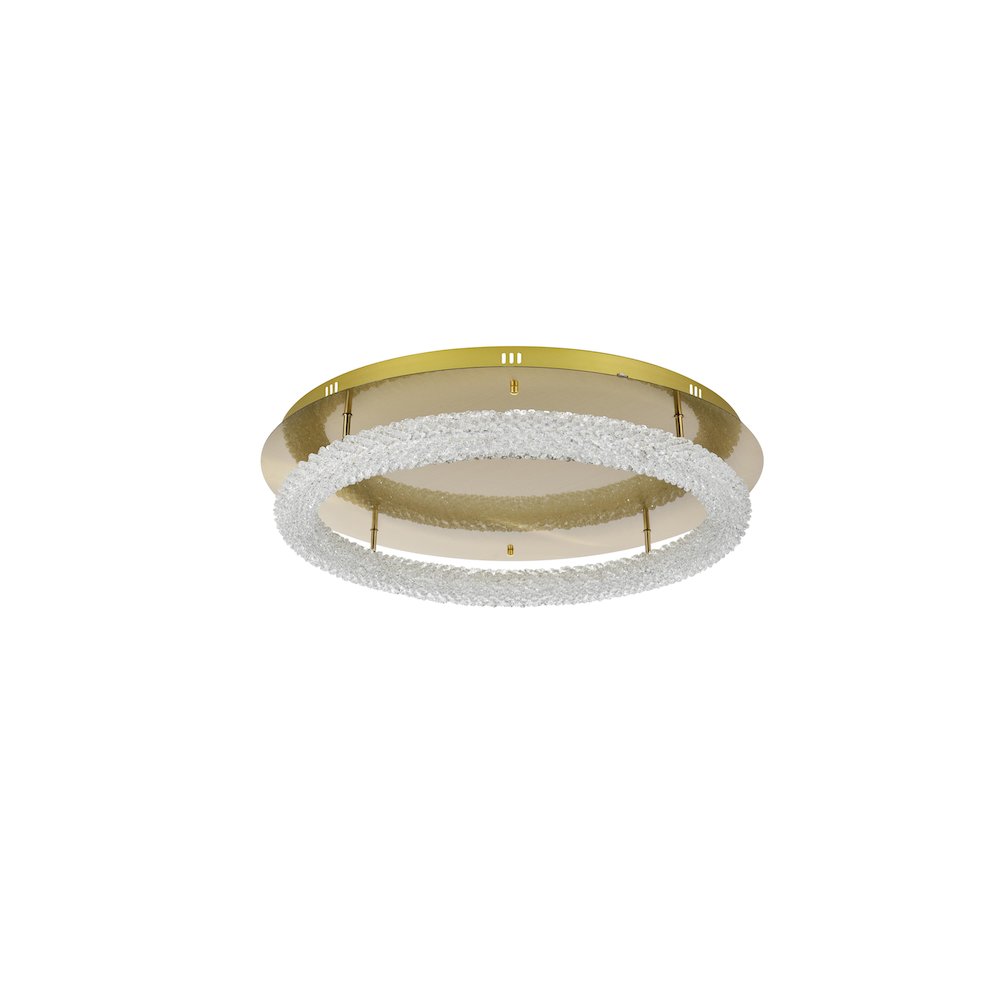 Bowen 29.5 inch LED Flush Mount in Satin Gold. Picture 8
