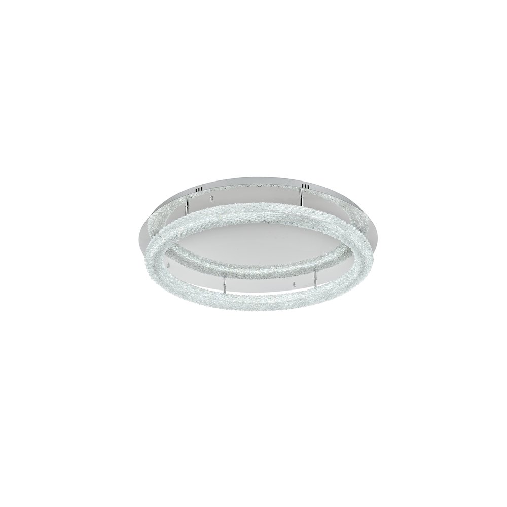 Bowen 33.5 inch LED Flush Mount in Chrome. Picture 4