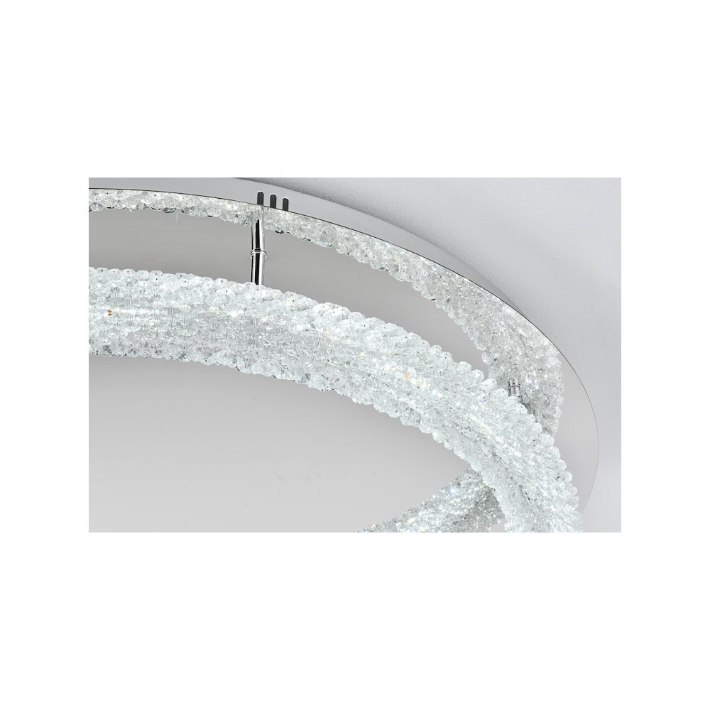 Bowen 33.5 inch LED Flush Mount in Chrome. Picture 5