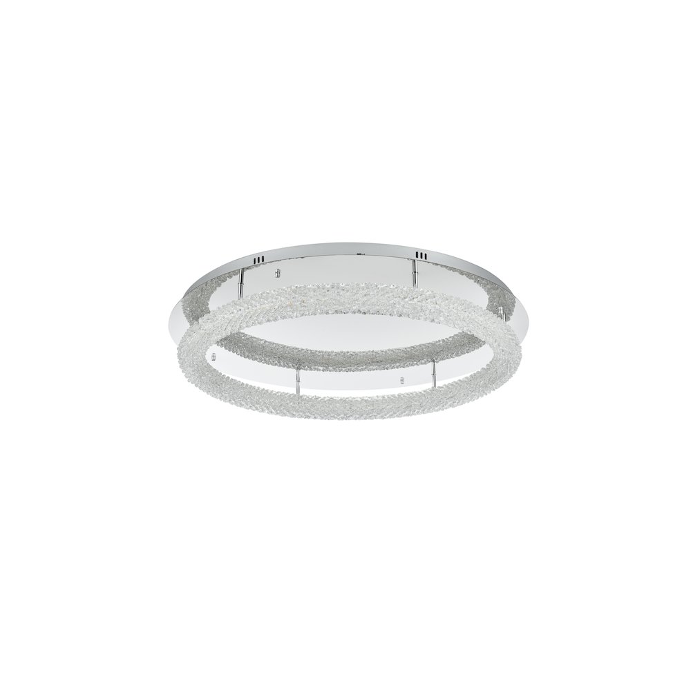 Bowen 33.5 inch LED Flush Mount in Chrome. Picture 8