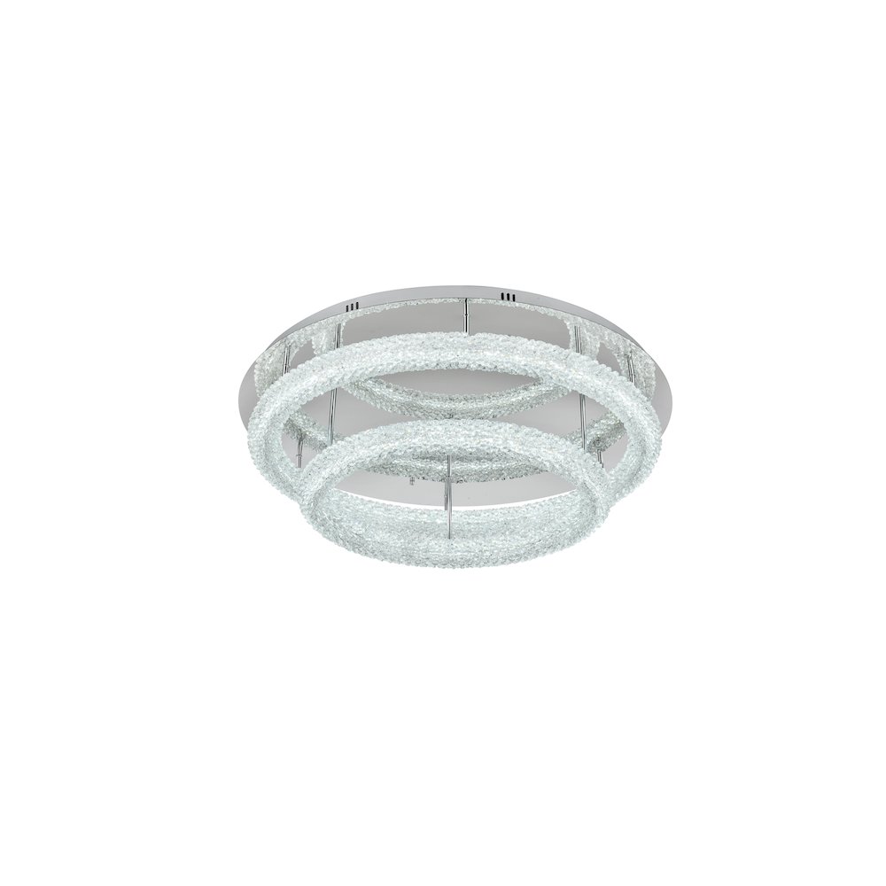 Bowen 33.5 inch LED Flush Mount in Chrome. Picture 4
