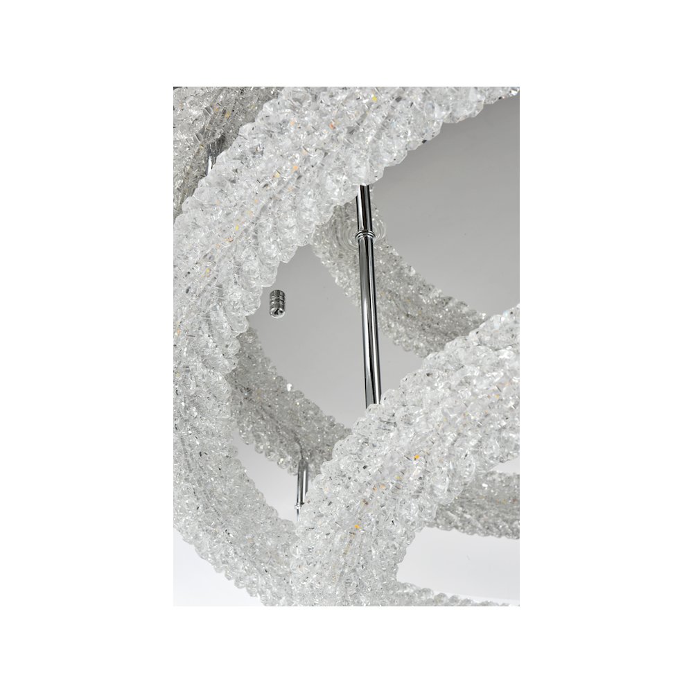 Bowen 33.5 inch LED Flush Mount in Chrome. Picture 6