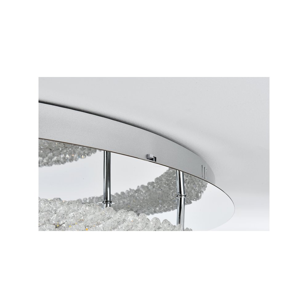 Bowen 33.5 inch LED Flush Mount in Chrome. Picture 7
