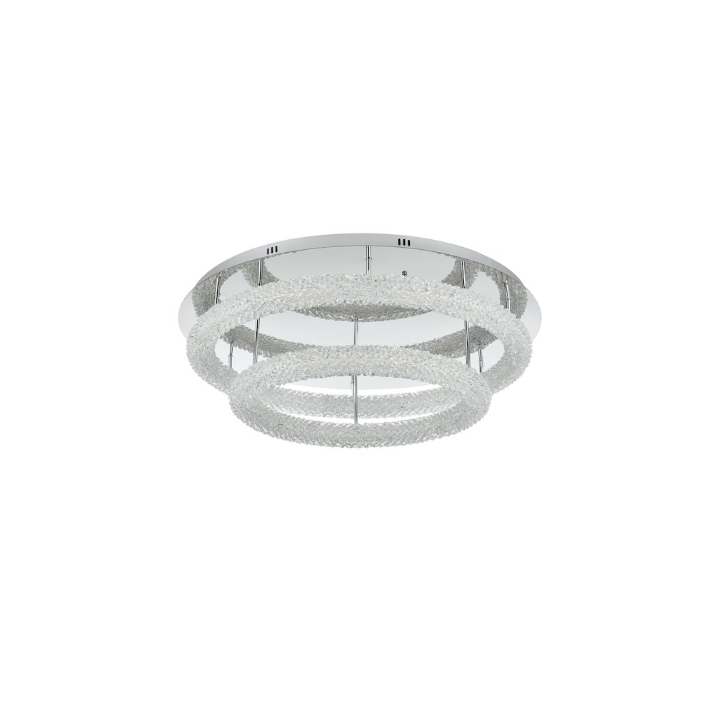 Bowen 33.5 inch LED Flush Mount in Chrome. Picture 8