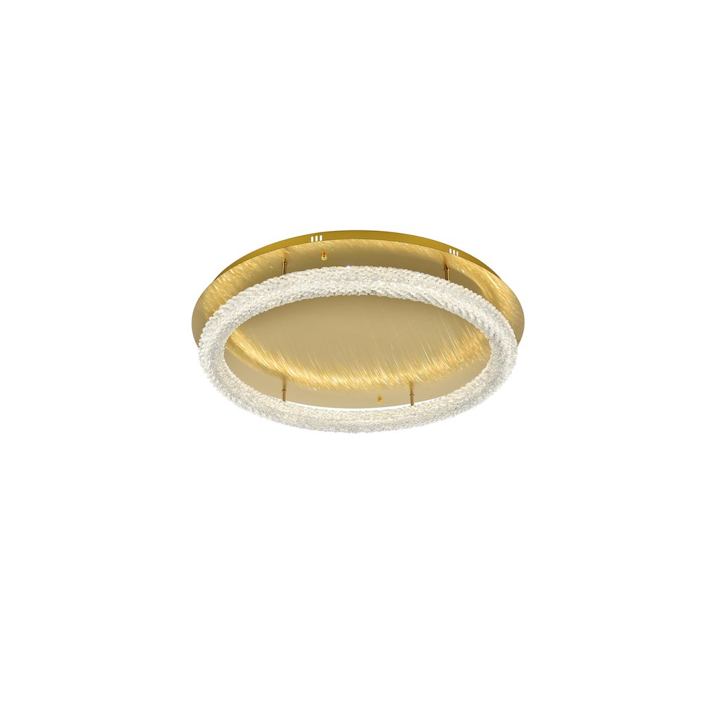 Bowen 33.5 inch LED Flush Mount in Satin Gold. Picture 3