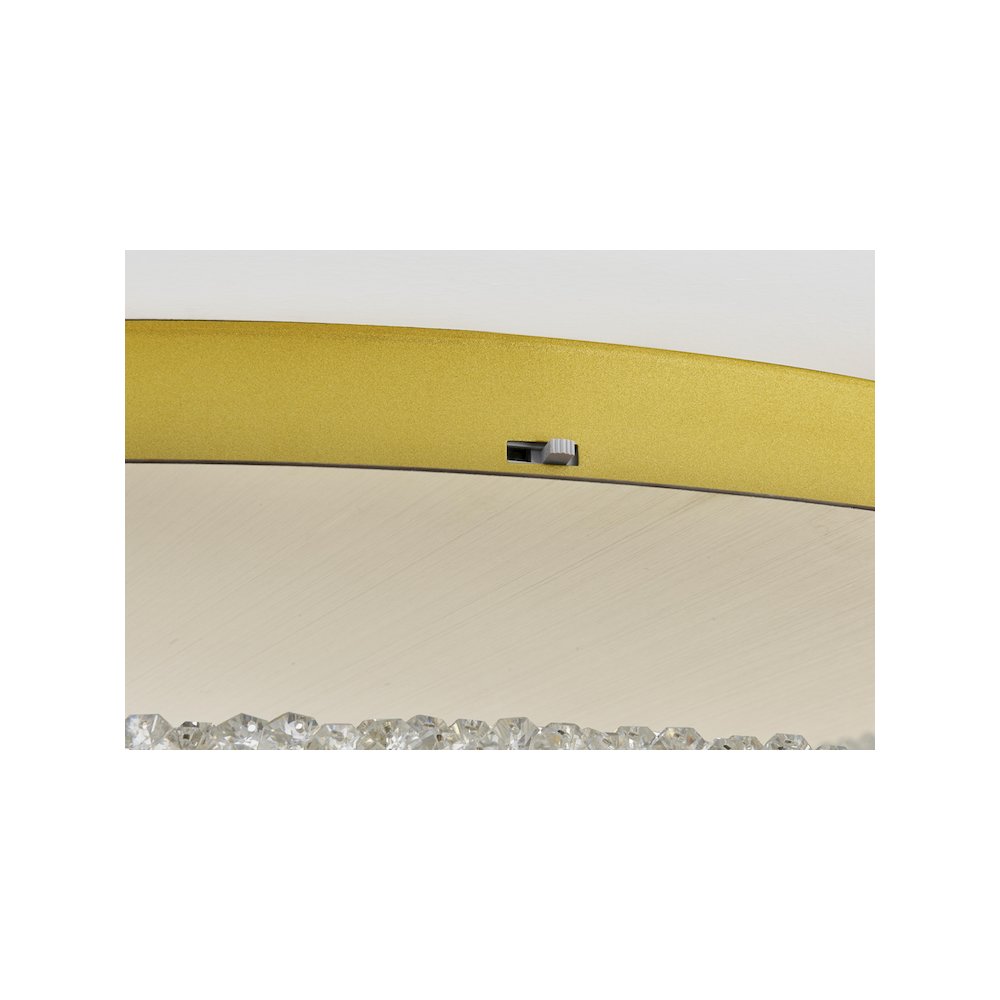 Bowen 33.5 inch LED Flush Mount in Satin Gold. Picture 7