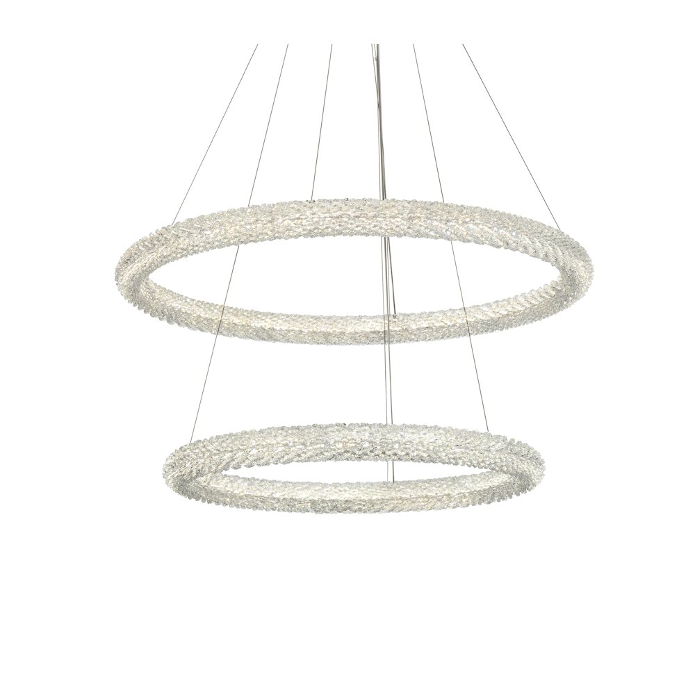Bowen 35.5 inch LED chandelier in Satin Gold. Picture 6