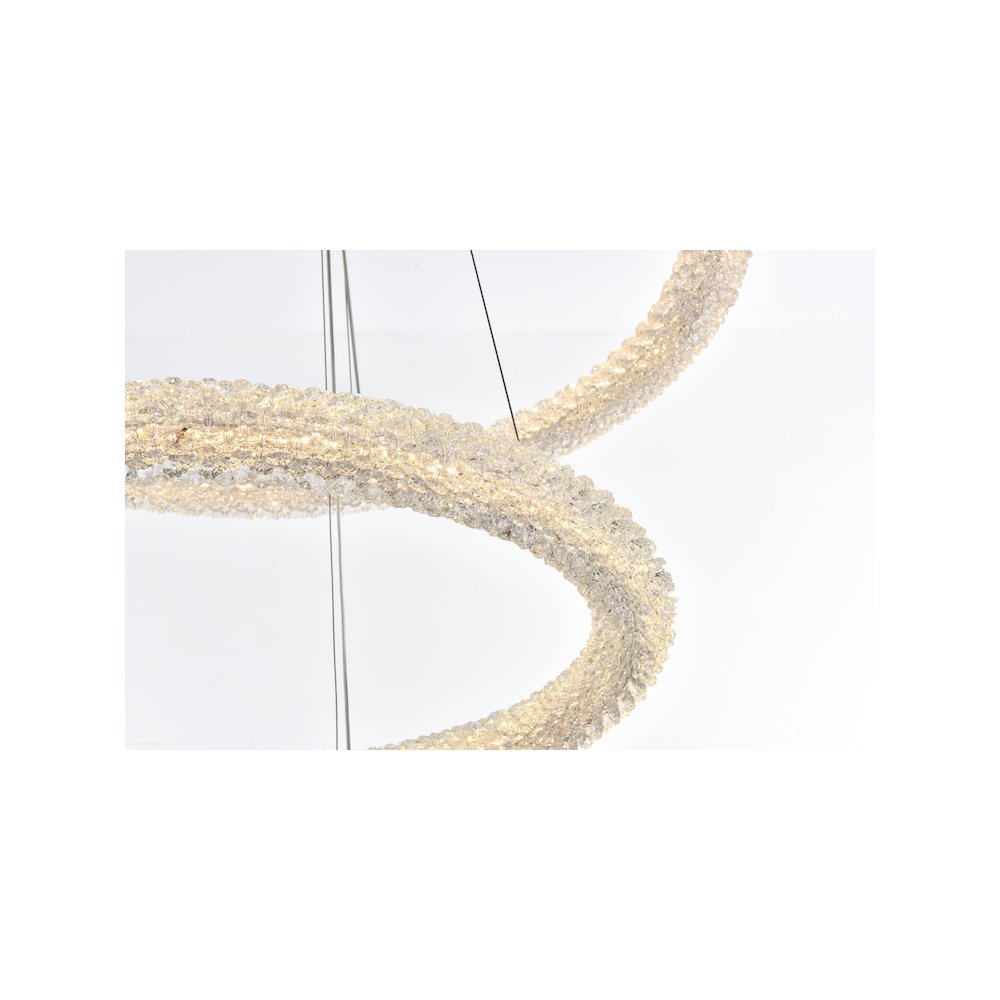 Bowen 35.5 inch LED chandelier in Satin Gold. Picture 7
