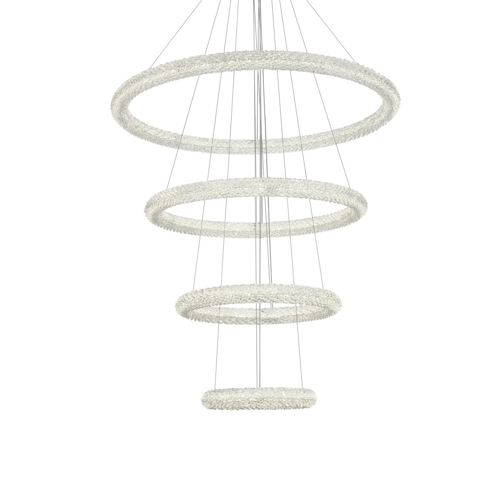 Bowen 42 inch LED chandelier in chrome. Picture 7