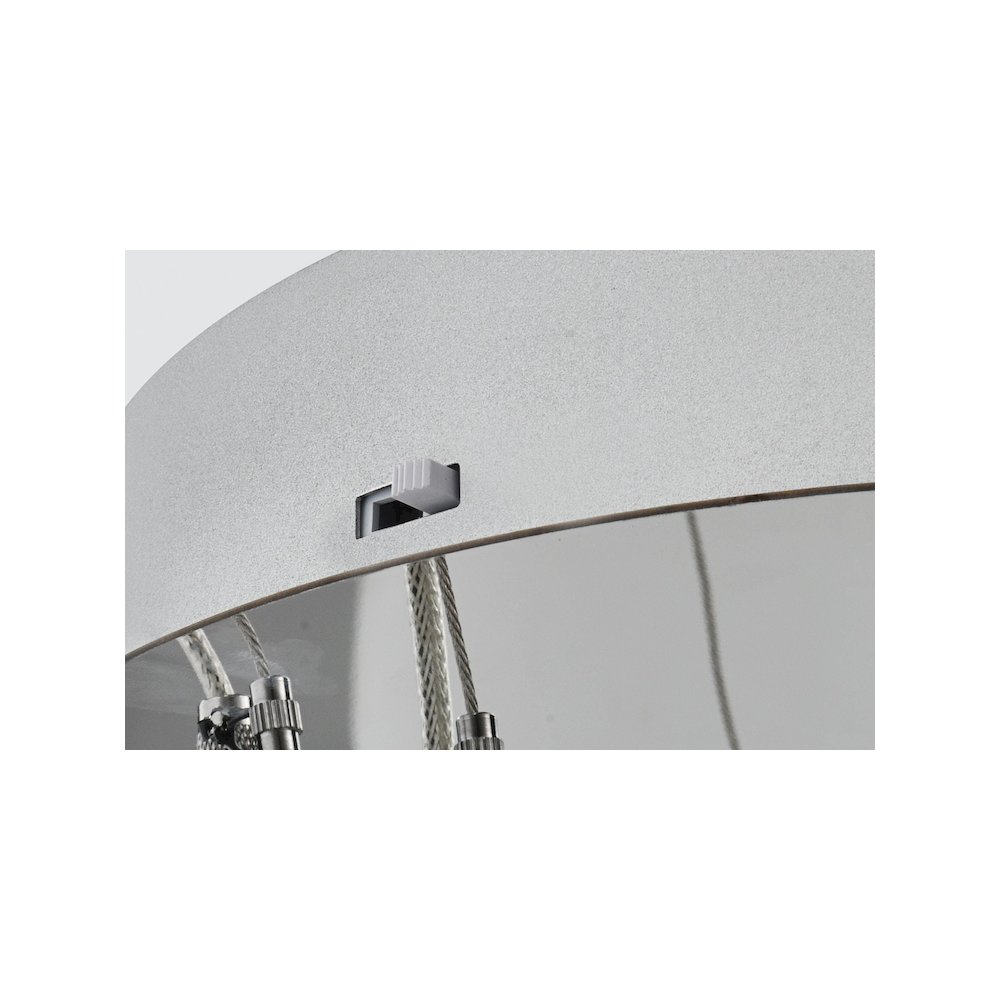 Bowen 42 inch LED chandelier in chrome. Picture 10