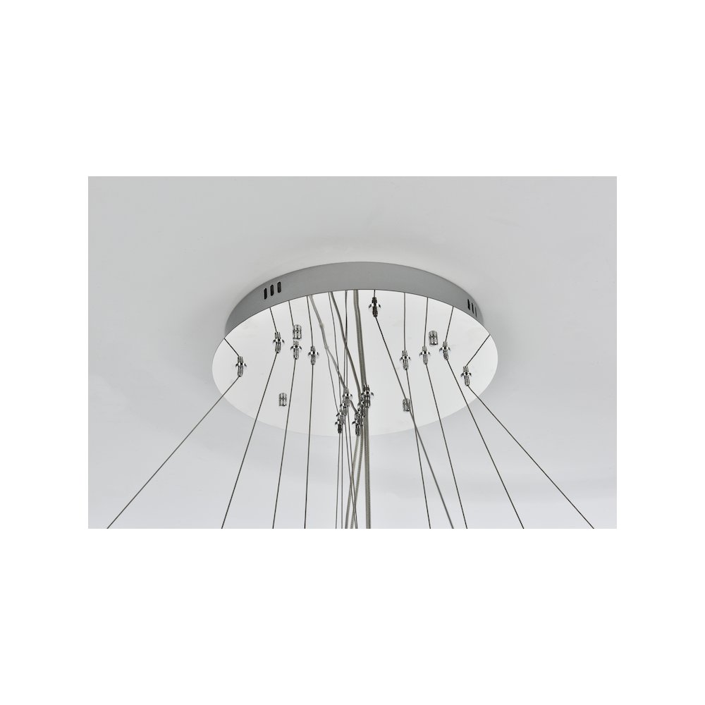 Bowen 42 inch LED chandelier in chrome. Picture 11