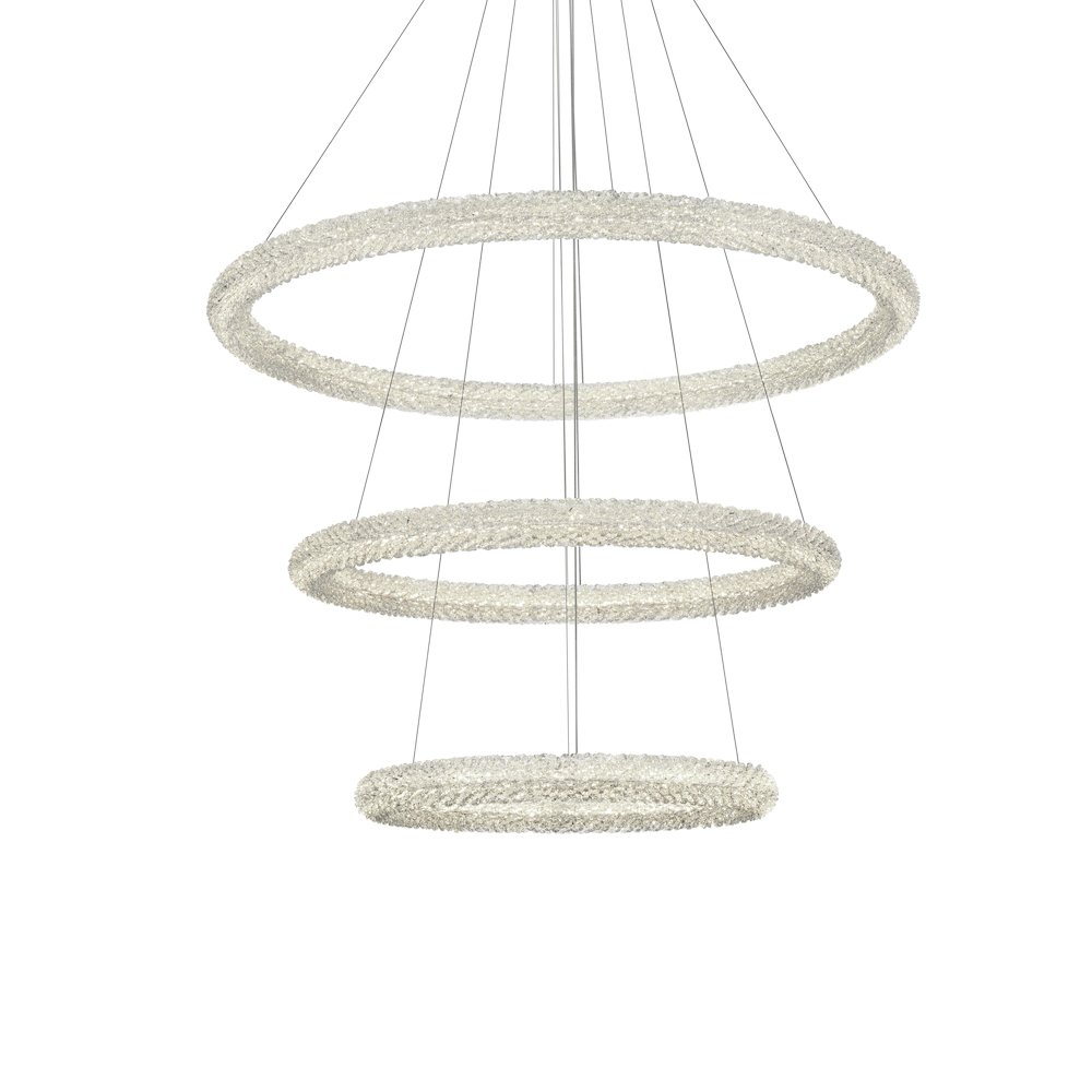 Bowen 42 inch LED chandelier in chrome. Picture 7
