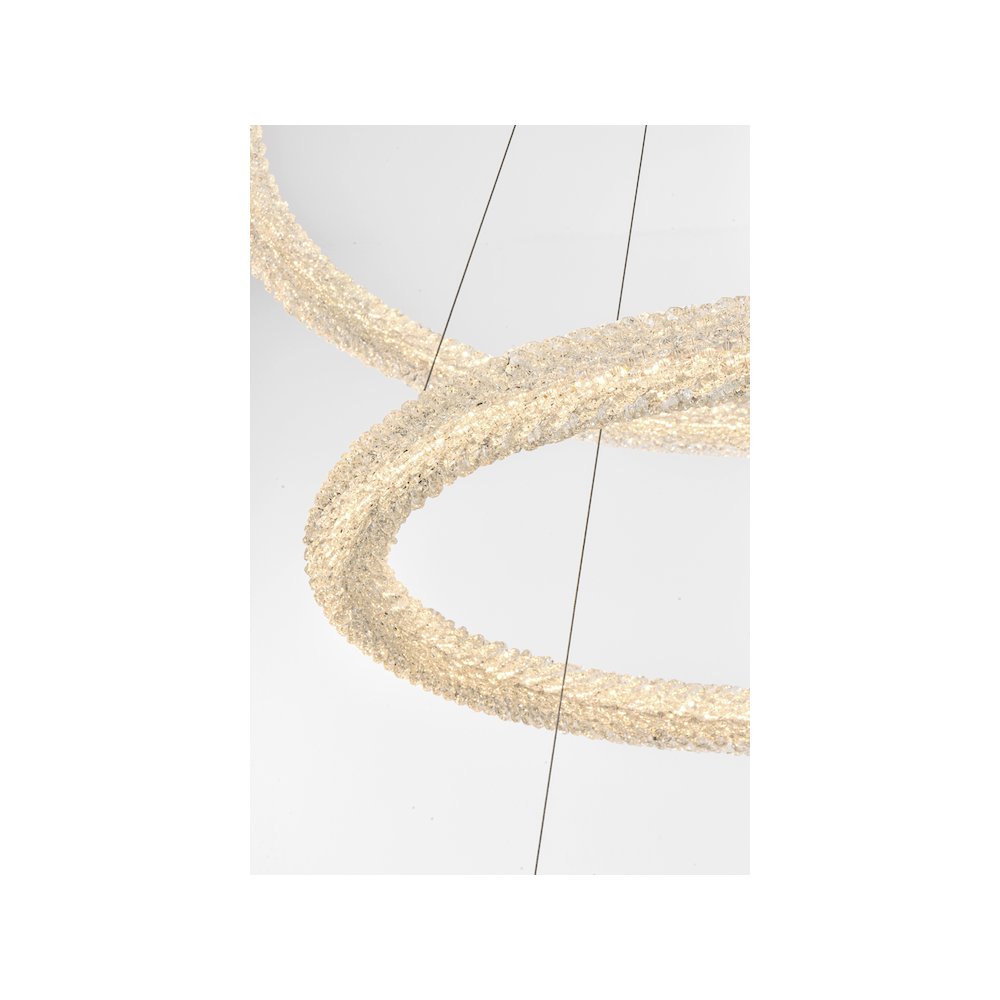 Bowen 42 inch LED chandelier in chrome. Picture 8
