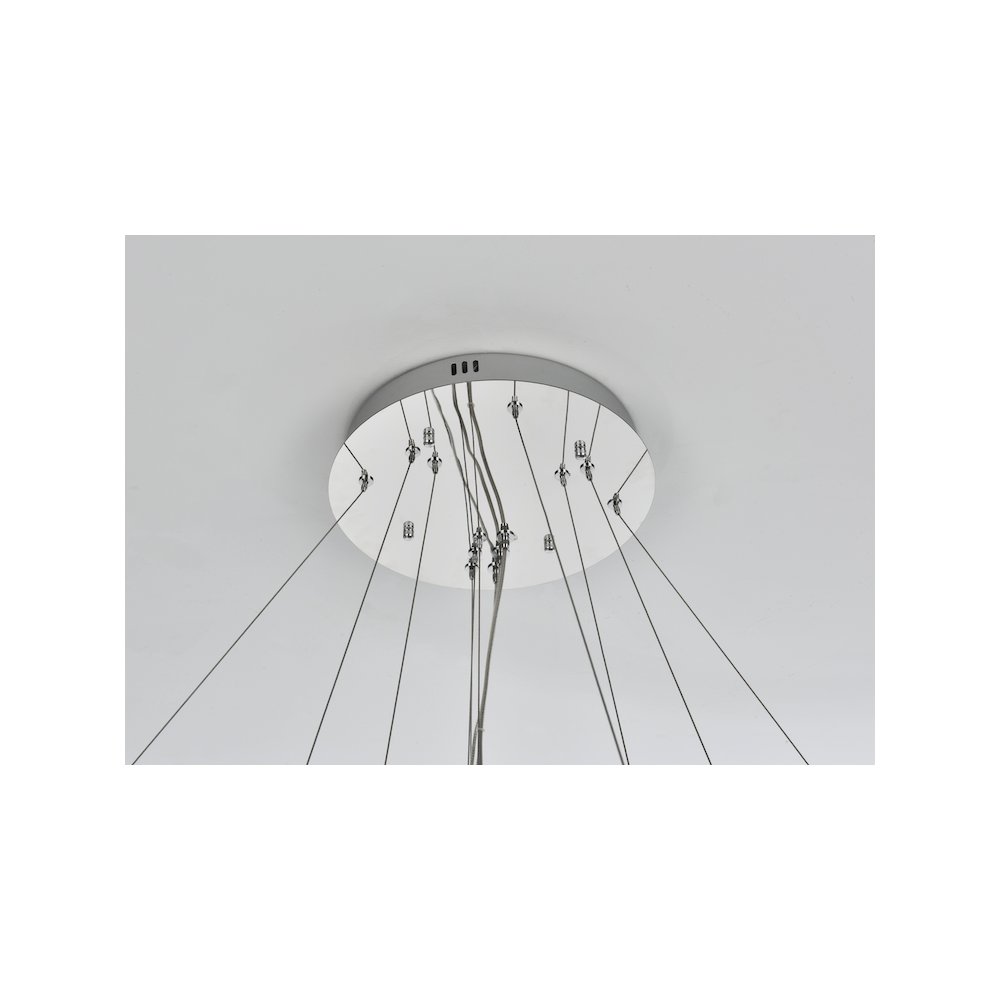 Bowen 42 inch LED chandelier in chrome. Picture 10