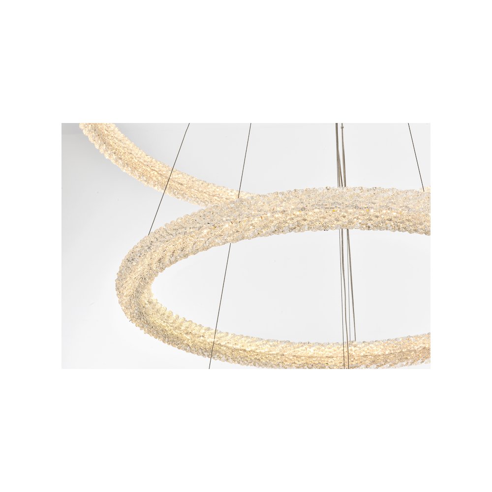 Bowen 42 inch LED chandelier in Satin Gold. Picture 8