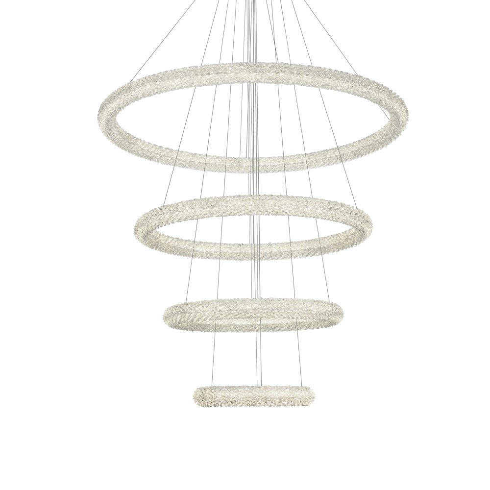 Bowen 42 inch LED chandelier in Satin Gold. Picture 7