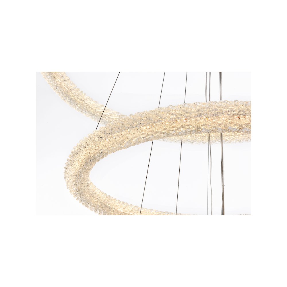 Bowen 42 inch LED chandelier in Satin Gold. Picture 8