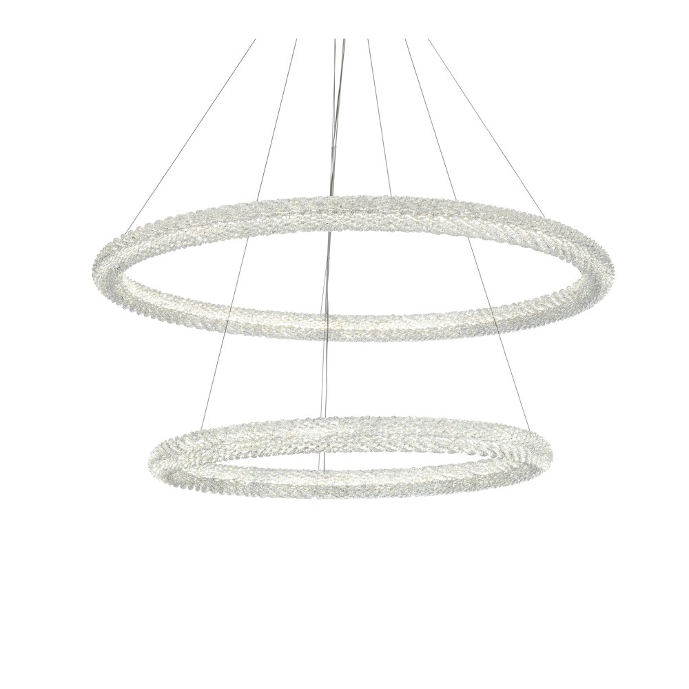 Bowen 42 inch LED chandelier in chrome. Picture 6