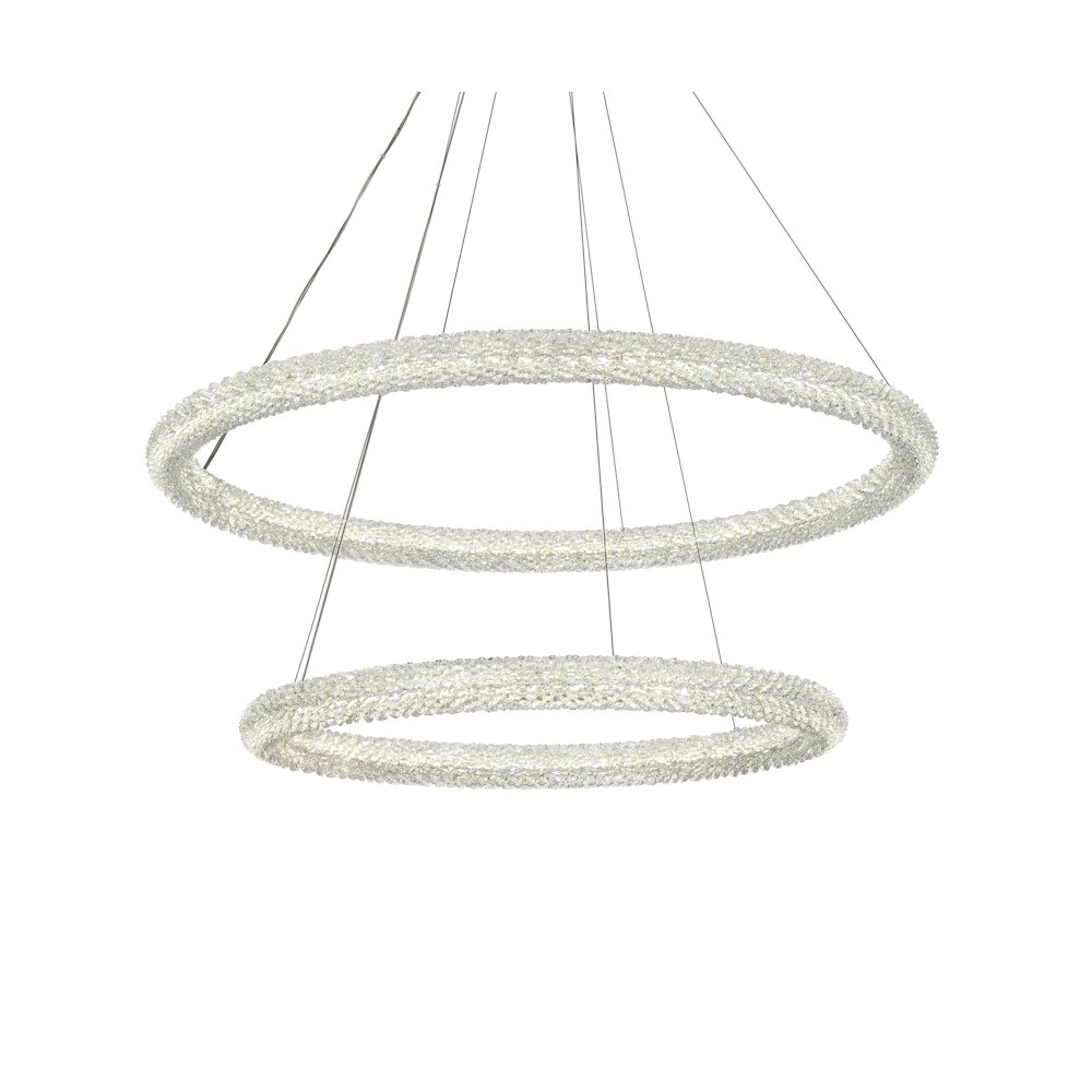 Bowen 42 inch LED chandelier in Satin Gold. Picture 6