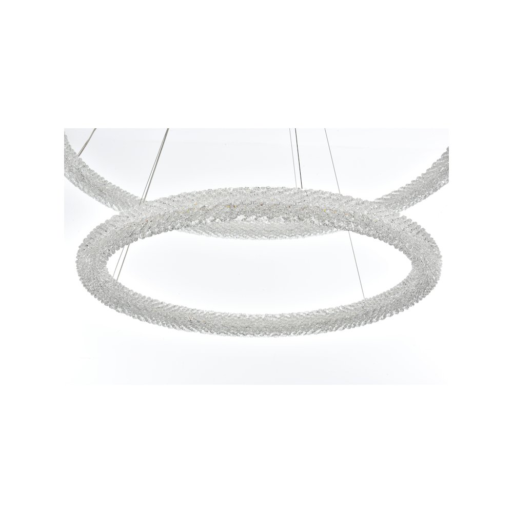 Bowen 42 inch LED chandelier in Satin Gold. Picture 7