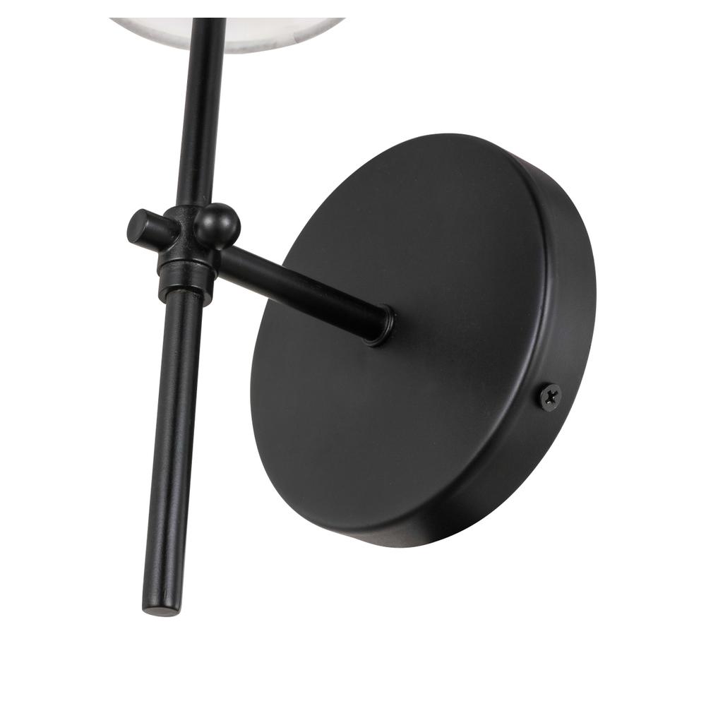 Mel 1 light Black and White shade wall sconce. Picture 12