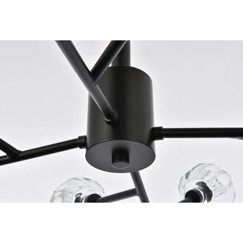 Graham 12 Light Pendant in Black. Picture 5