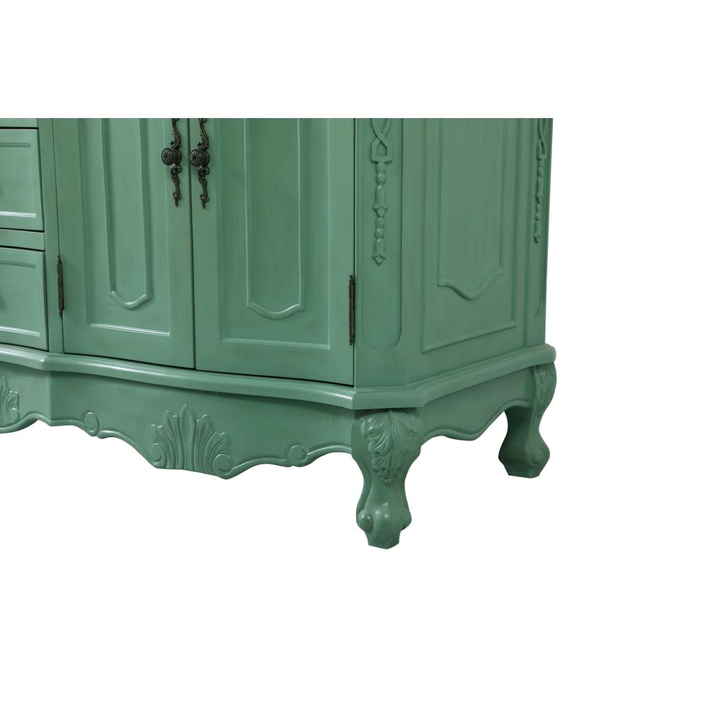 60 inch double Bathroom vanity in vintage mint. Picture 13
