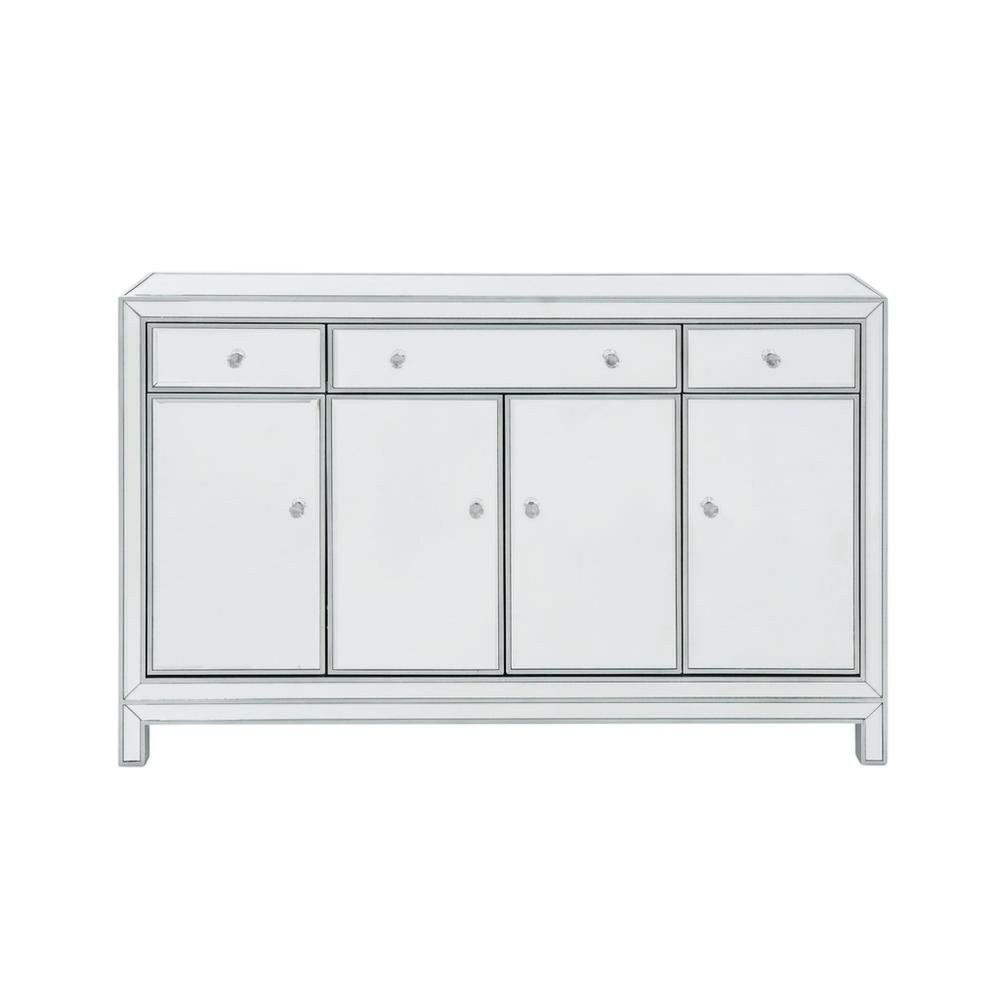 Antique Buffet Cabinet with 3 Drawers and 4 Doors for Living Room Storage. Picture 4