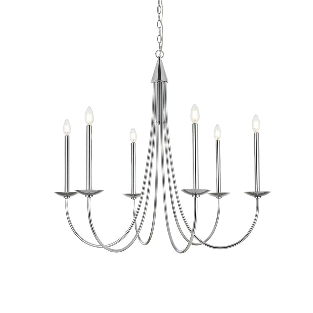 Cohen 36 inch chandelier in Chrome. Picture 2