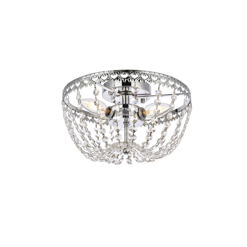 Kylie 12 inch flush mount in chrome. Picture 2