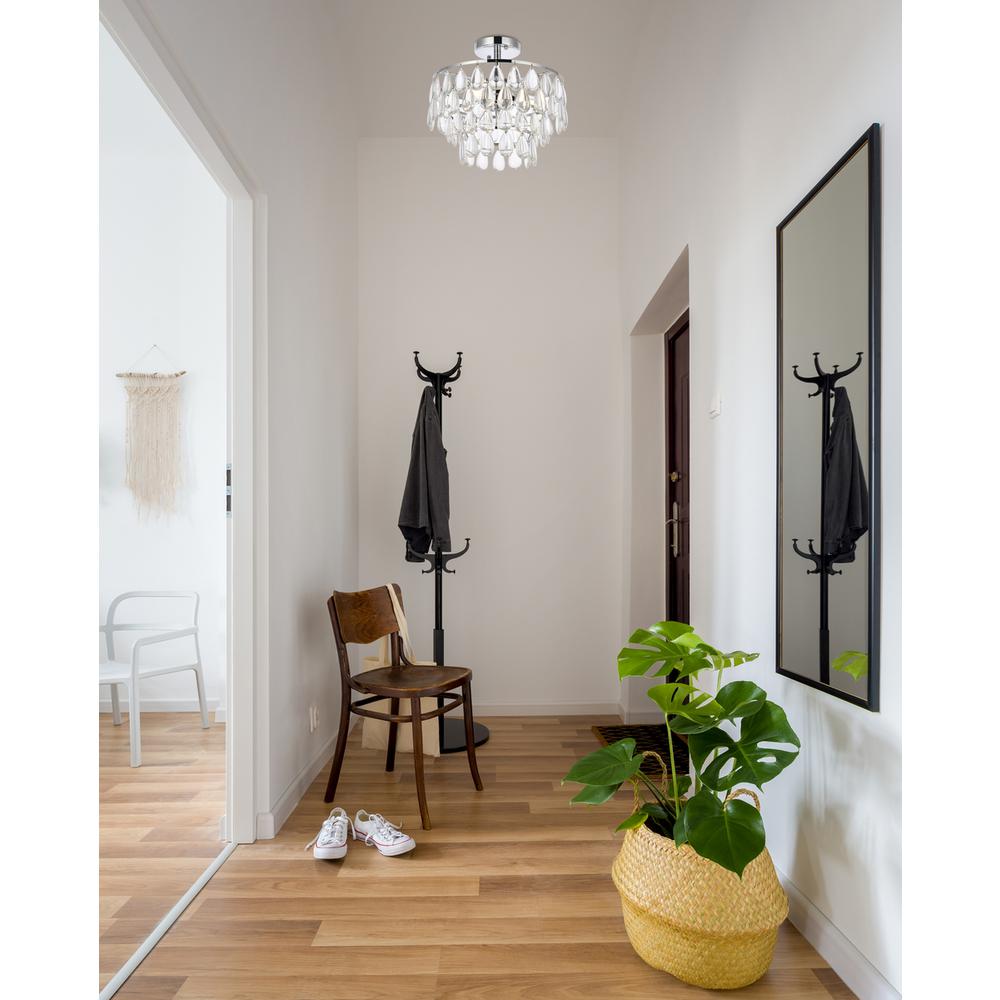 Mila 14 inch flush mount in chrome. Picture 7