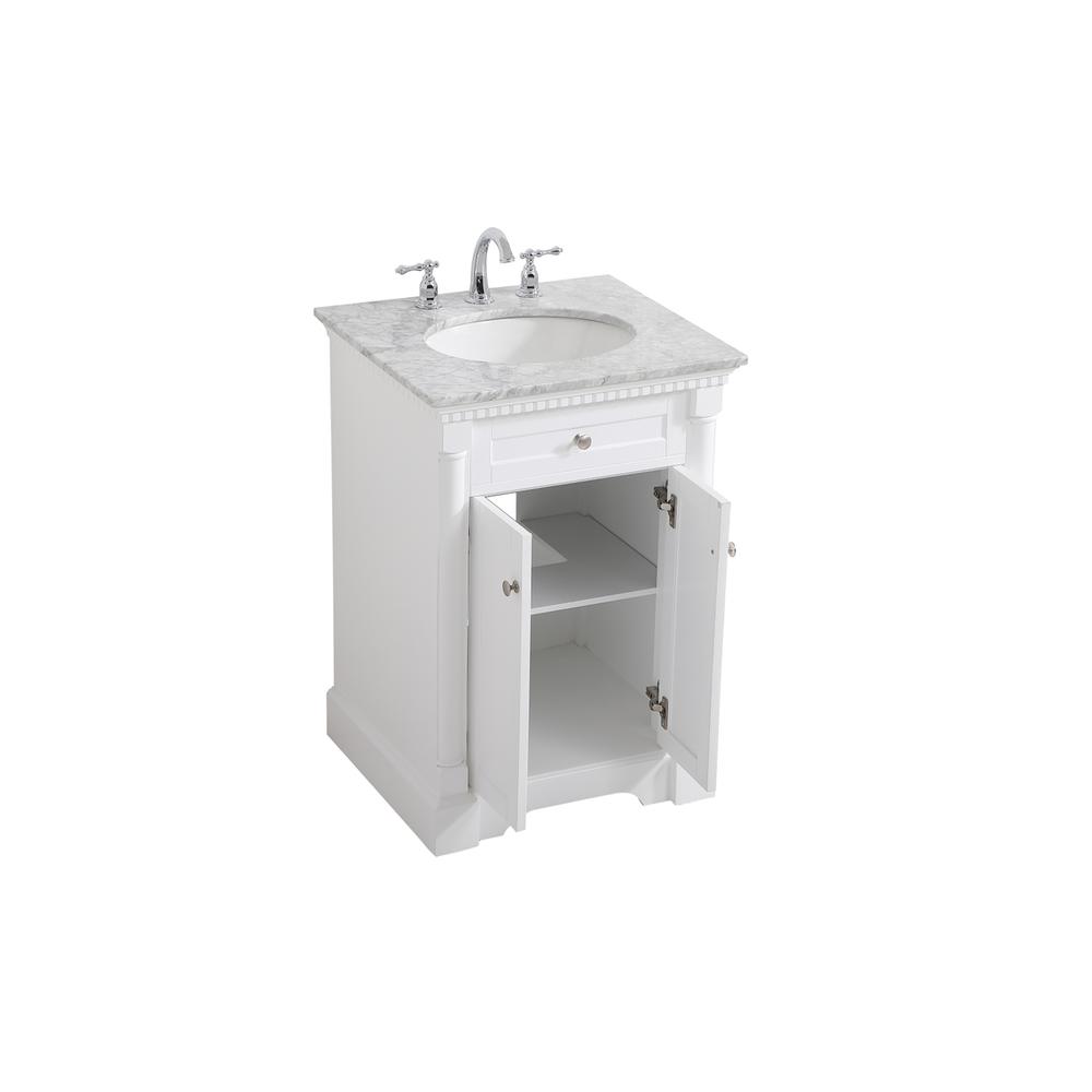 24 inch Single bathroom vanity in  White. Picture 9