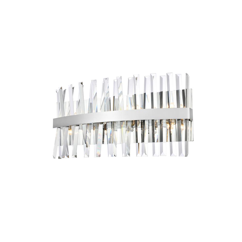 Serephina 24 inch crystal bath sconce in chrome. Picture 2