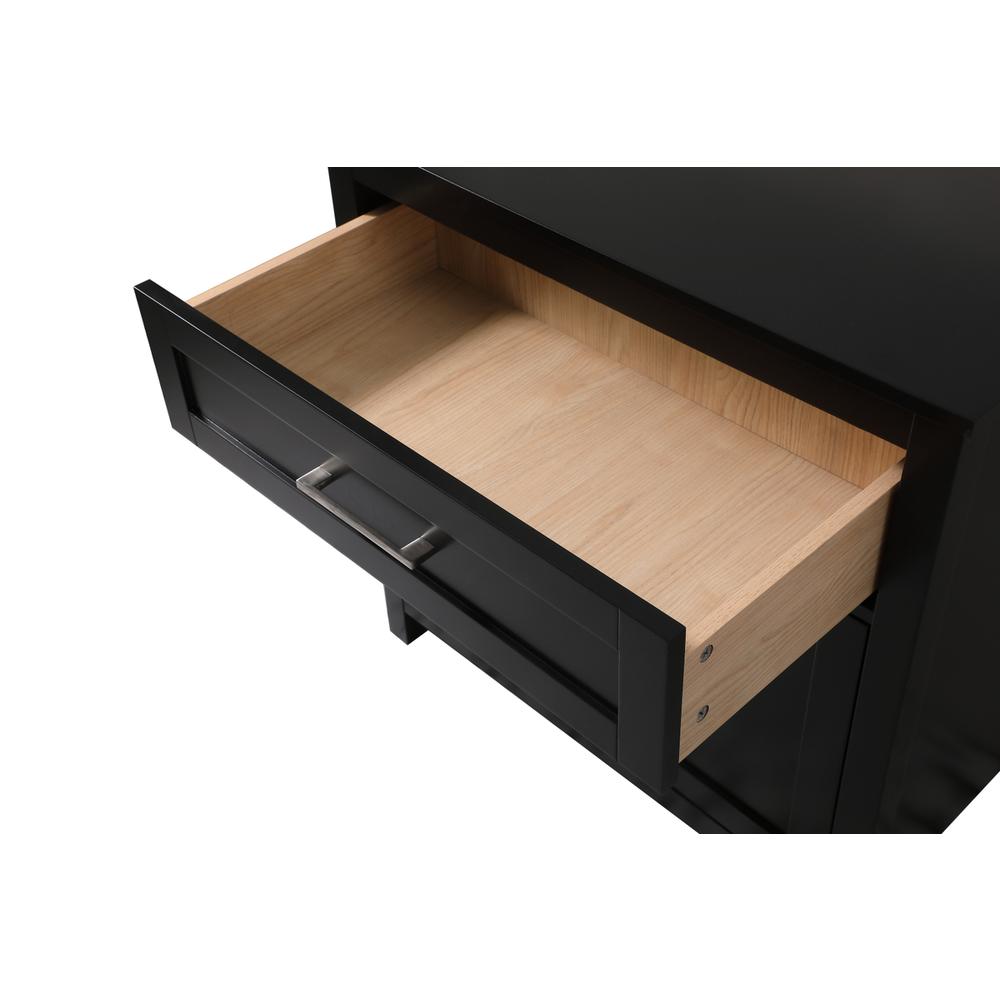 30 Inch Wide Bathroom Storage Freestanding Cabinet In Black. Picture 6