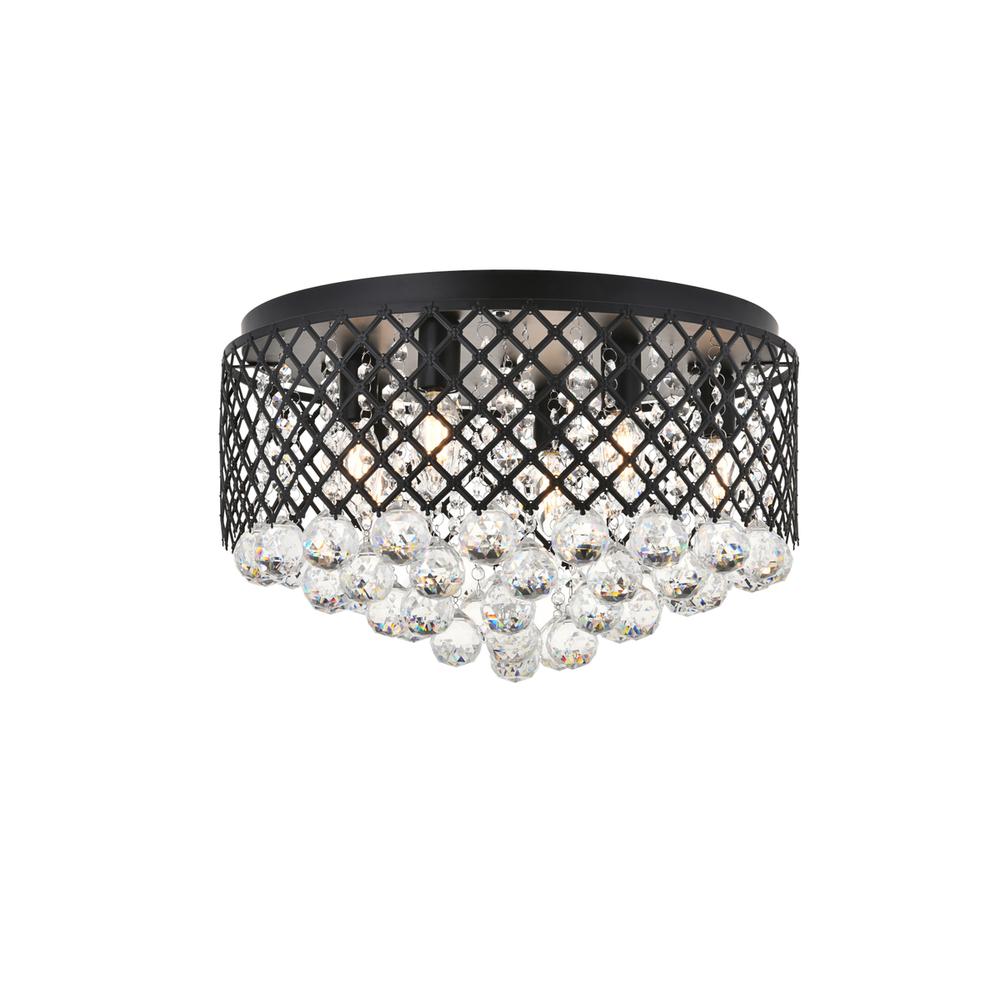 Tully 6 light Matte Black Flush Mount. Picture 3