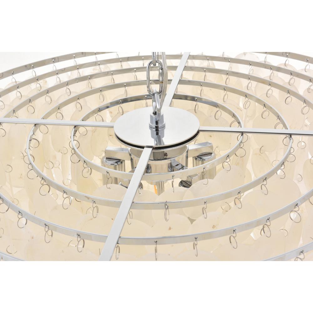 Selene 6 light Chrome Pendant. Picture 10
