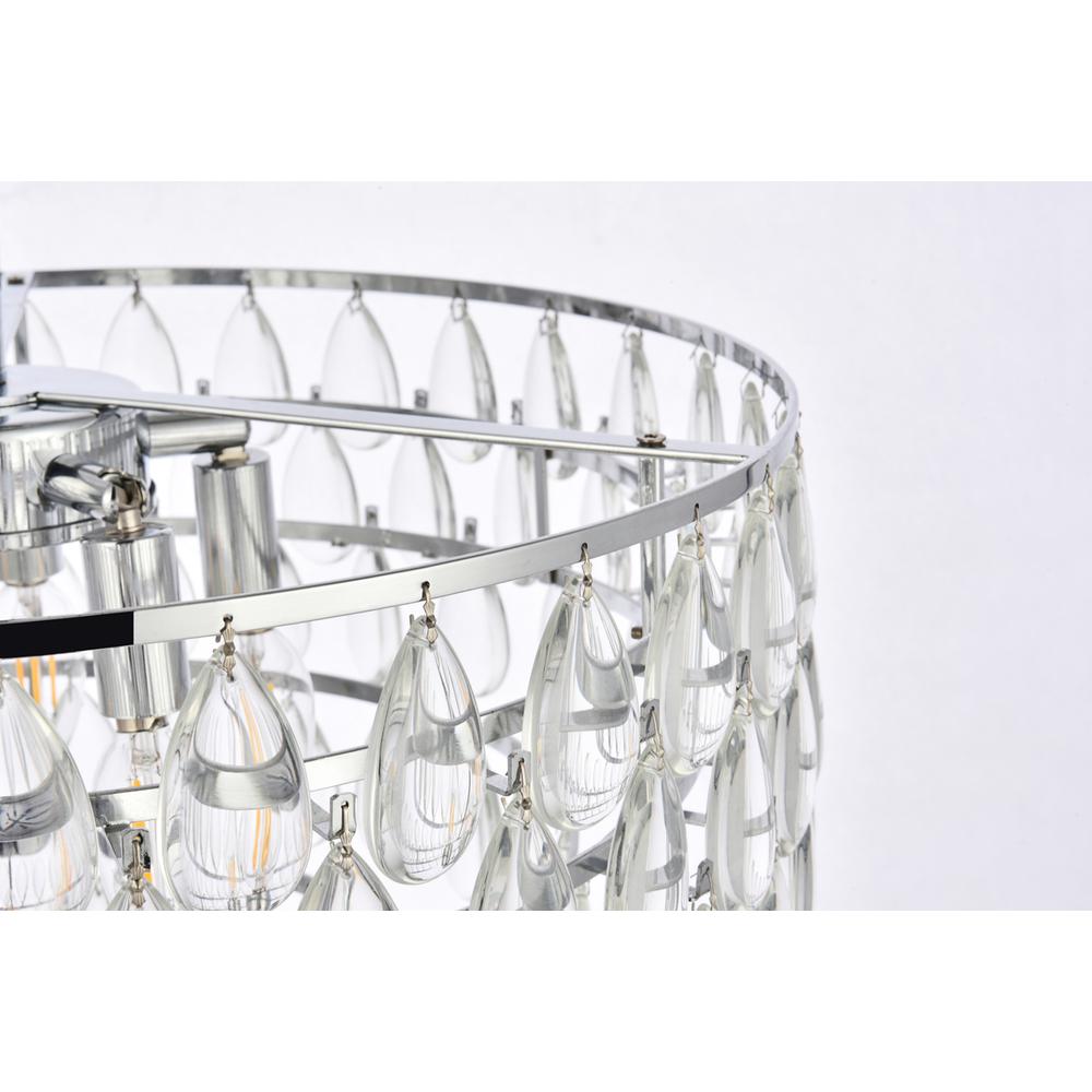 Mila 20 inch flush mount in chrome. Picture 5