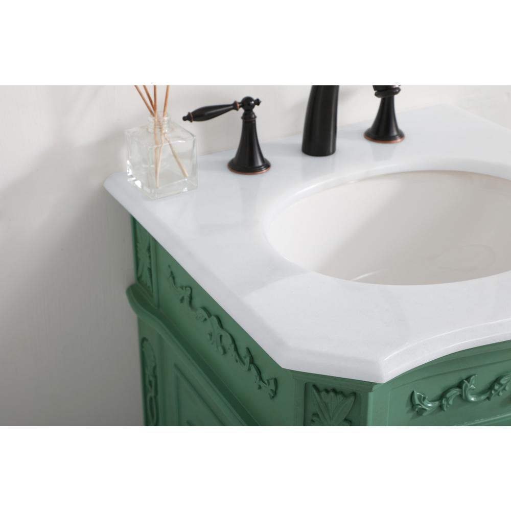 21 inch Single Bathroom vanity in vintage mint. Picture 5