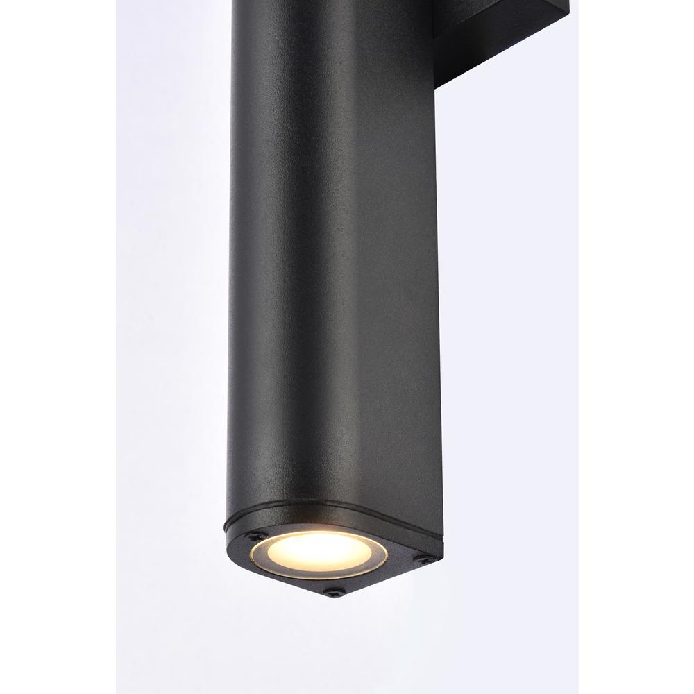 Raine Integrated LED wall sconce in black. Picture 2