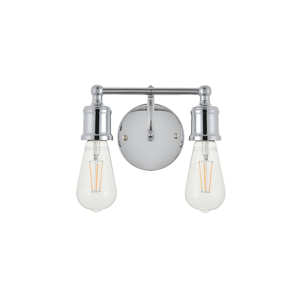 Serif 2 light chrome Wall Sconce. Picture 2