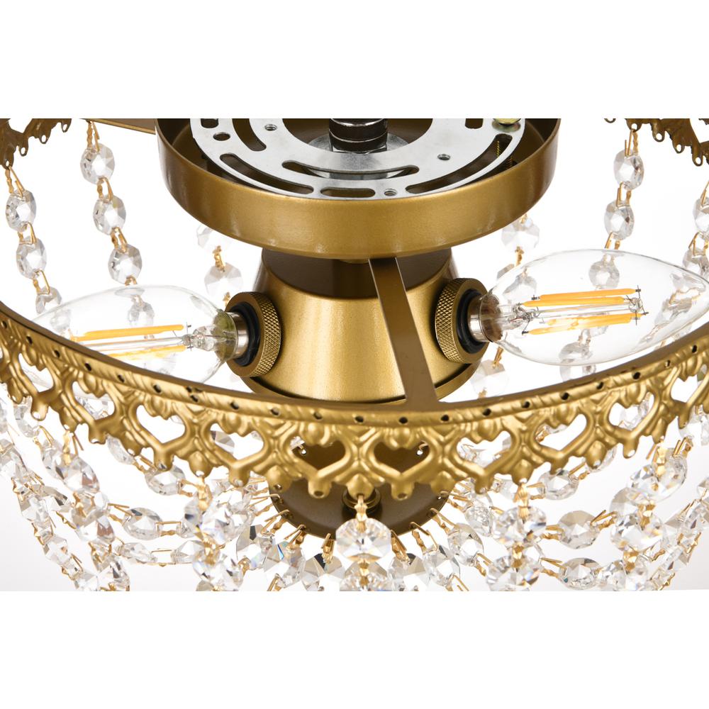 Kylie 10 inch flush mount in brass. Picture 5