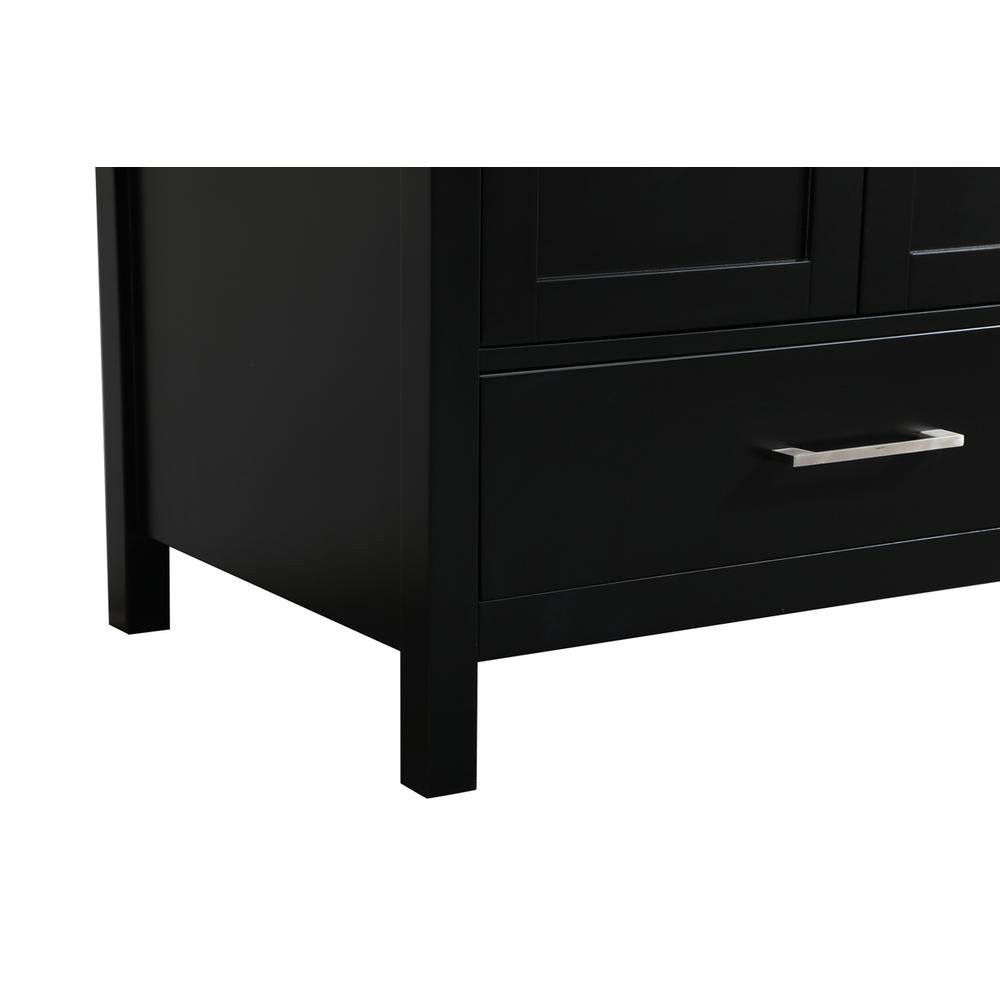 30 inch Single bathroom vanity in black with backsplash. Picture 13