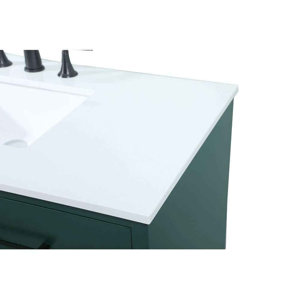42 Inch Bathroom Vanity In Green. Picture 12
